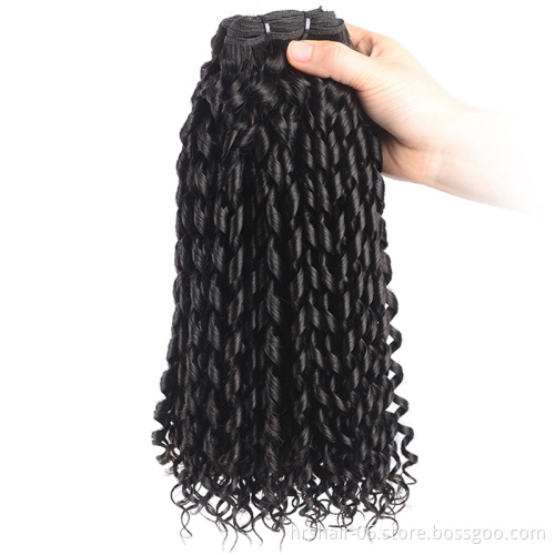 funmi in hair weaves 10A grade real brazilian human hair extensions 240G 3 bundles Pixie curly human hair selling well